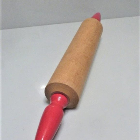 MINT Vintage Wood ROLLING Pin Country Kitchen Cottage Homestead Bake Baking Cook - Picture 1 of 4